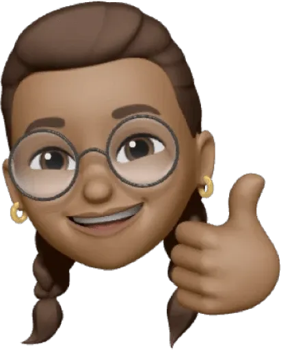 Memoji d'une cliente qui est contente de Comptalib