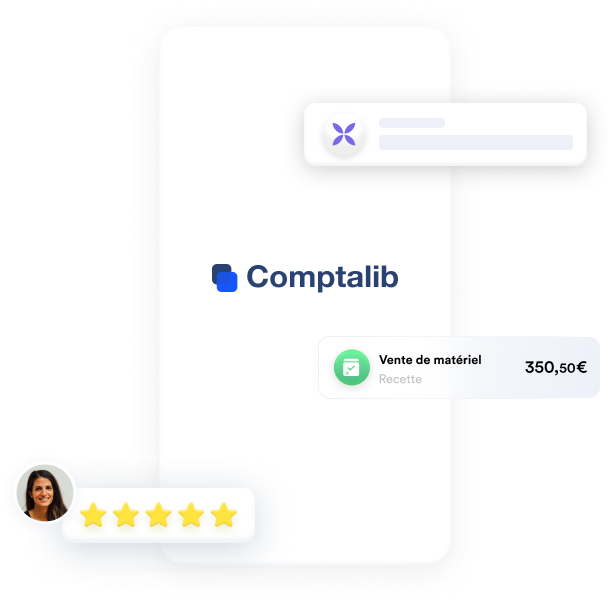 Visuel de l'application mobile Comptalibs